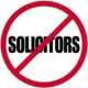 "No Solicitors" Sign