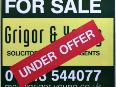 Grigor & Young For Sale Sign - Under Offer