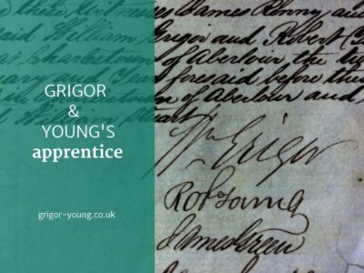 Grigor & Young's Apprentice - 1853 - 1858