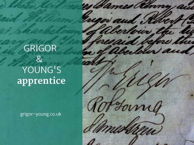 Grigor & Young's Apprentice - 1853 - 1858