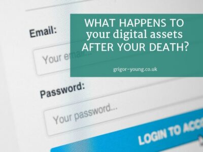 Email Login Screen - What happens to your digital assets after your death?