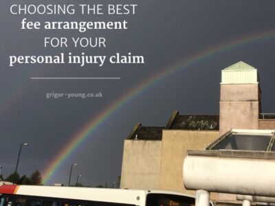 Rainbow over Elgin Bus Station, Moray